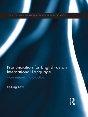 cover image of Pronunciation for English as an International Language
